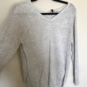 grey tunic sweater
